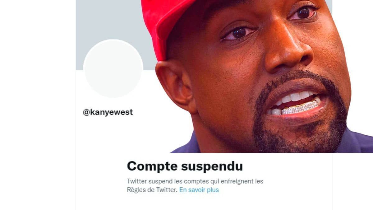 Kanye West suspendu de Twitter pour incitation à la violence, il a exprimer son admiration pour Hitler