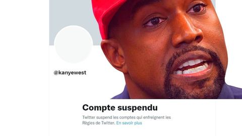 Kanye West suspendu de Twitter pour incitation à la violence, il a exprimer son admiration pour Hitler