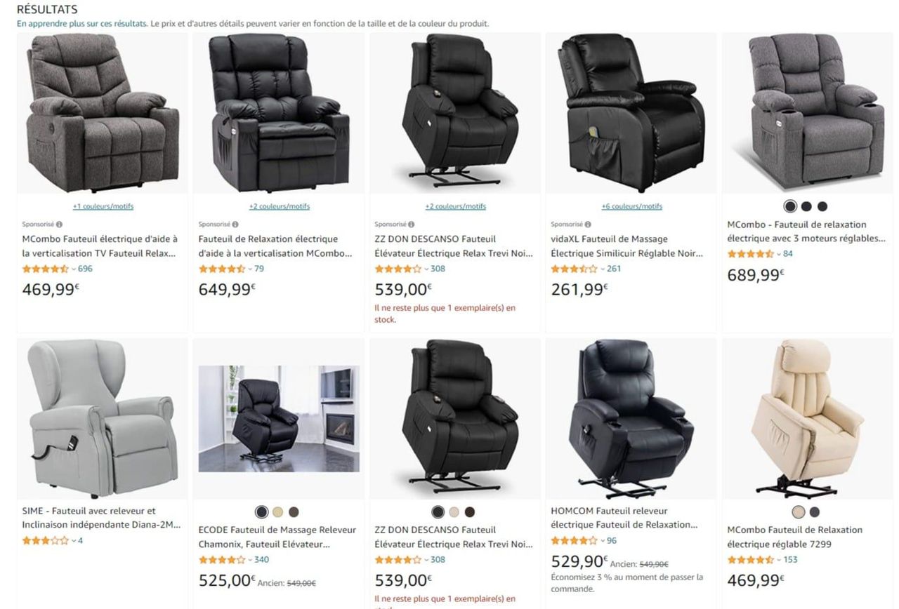 fauteuil releveur