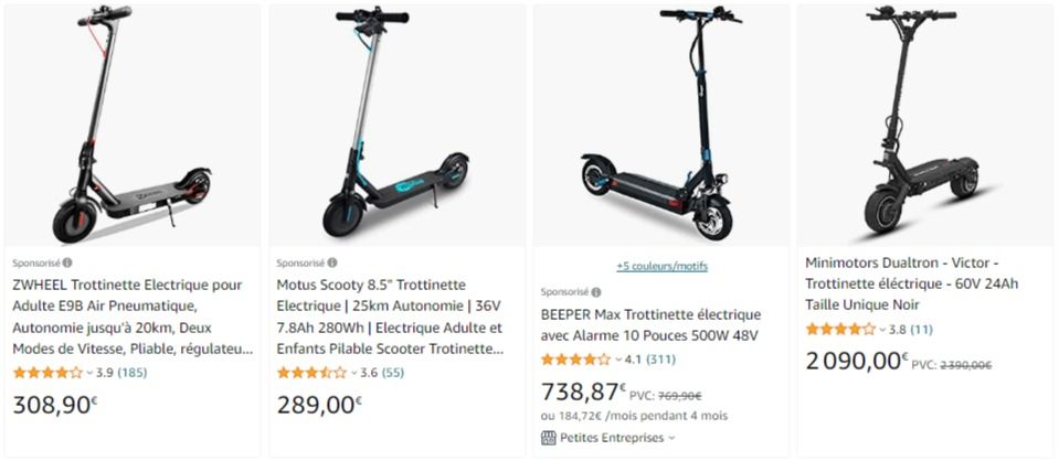 trottinette électrique amazon