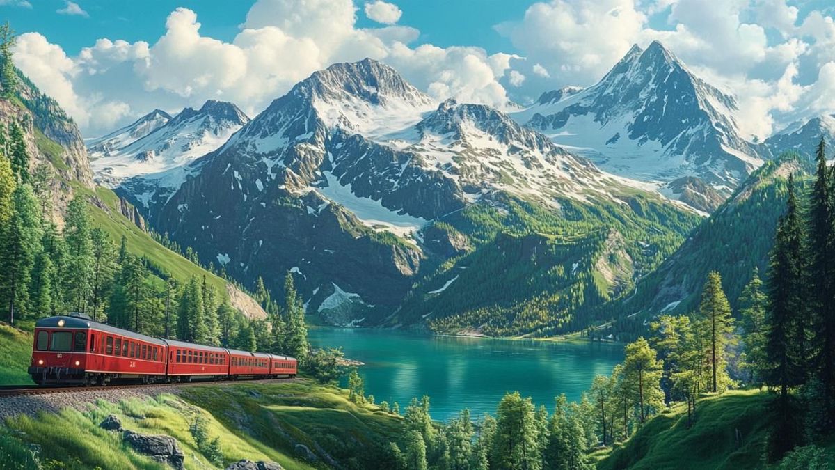Découvrez le voyage en train suisse à travers des panoramas alpins spectaculaires