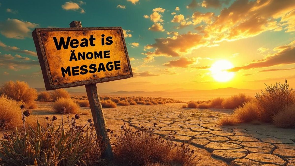 Ce Que la Canicule Essaie de Nous Dire : Un Message Cryptique Dévoilé !