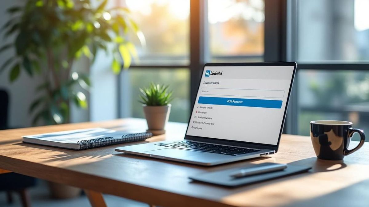 comment ajouter un cv sur linkedin
