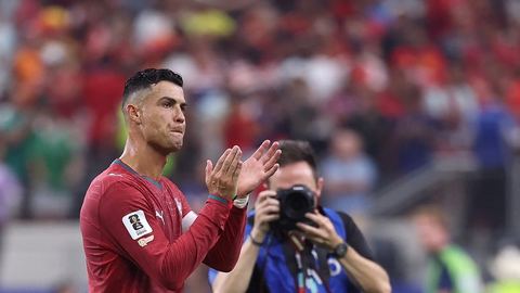 Cristiano Ronaldo en larmes après l’élimination du Portugal face à l’Espagne